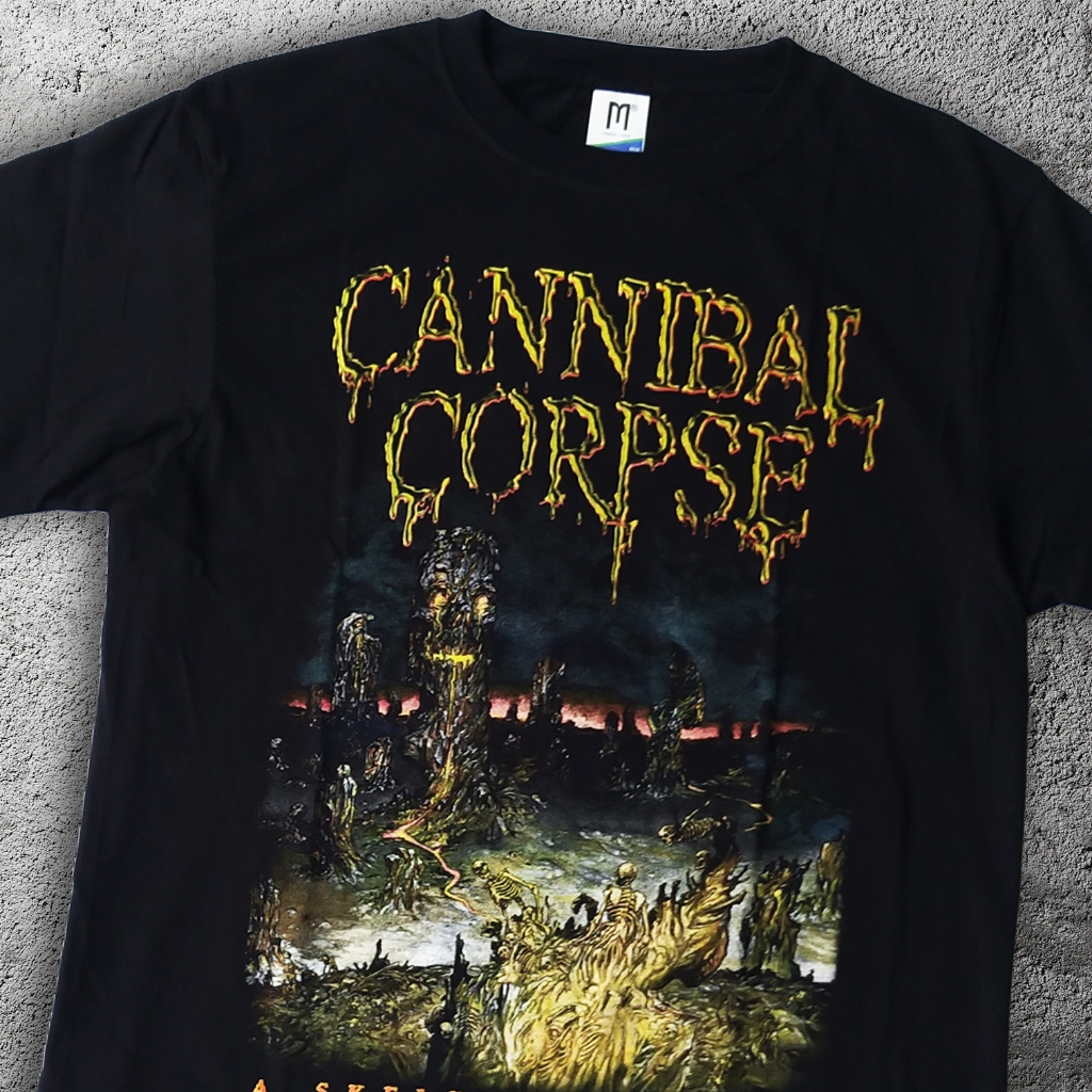 เสื้อยืดวง CANNIBAL CORPSE - A SKELETAL DOMAIN Builtup Premium