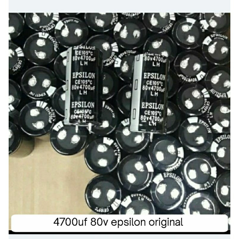 Elco 4700uf 80v epsilon original hrg ต่อผลไม้
