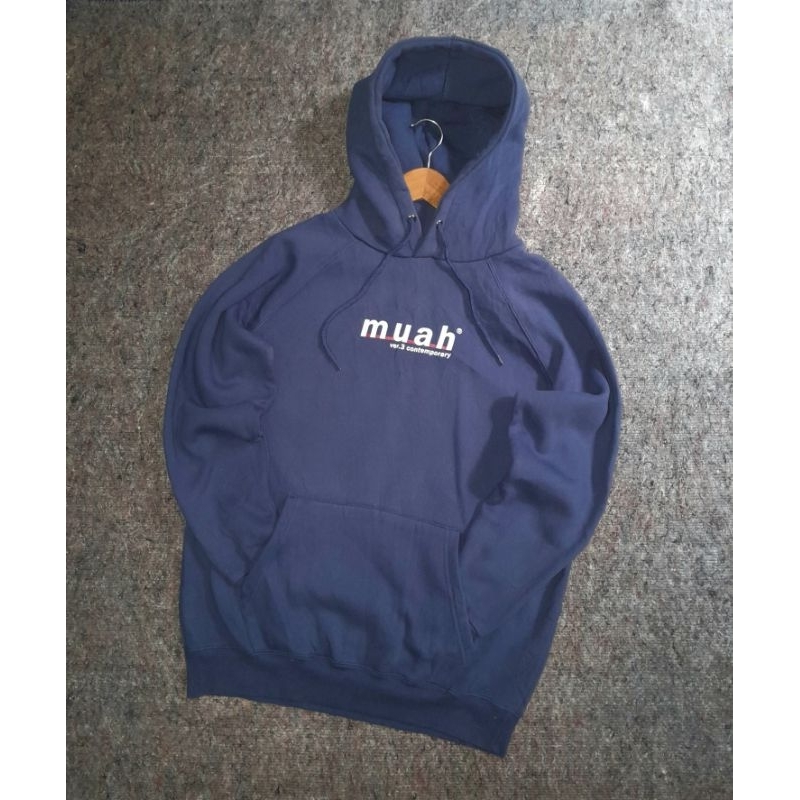 Muah MUAH HOODIE INDIGO BLUE