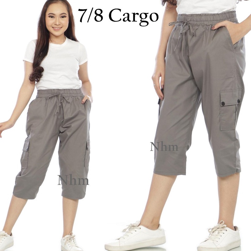 ซื ้ อเลย Feel The Benefits Nhm Women 's 78 Pockets Jumbo Cargo Shorts Nhm