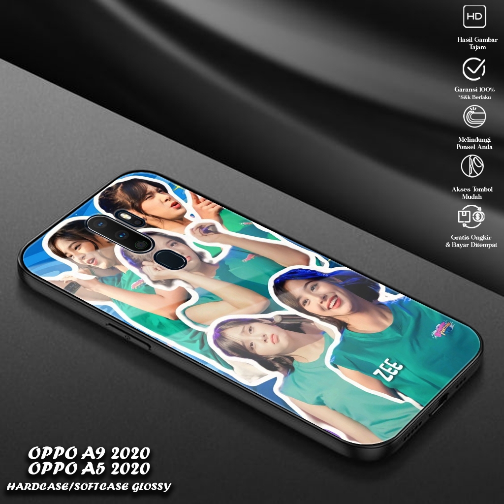 เคสโทรศัพท์มือถือ ซิลิโคนนิ่ม เคลือบเงา พรีเมี่ยม 2D Hp สําหรับ OPPO A5 2020 A9 2020 A5 2020 A9 2020 (ZEE X JKT48) เคสกระจก Hp - Case Keren -