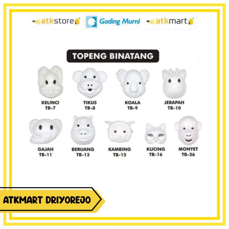 PLAIN WHITE FACE PAINTING MASK V-TEC MASK HALLOWEEN ANIMAL CLOWN CHARACTER