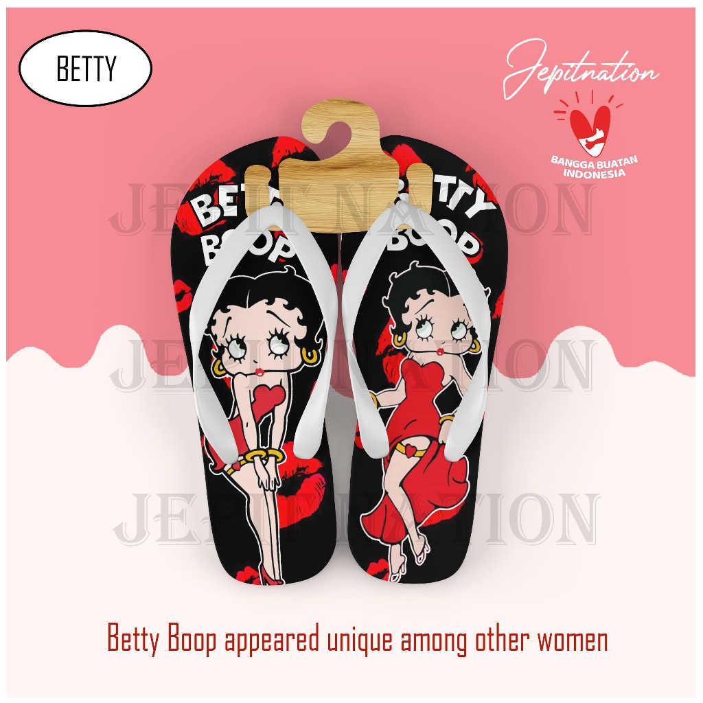 [V2] Betty Boop (BETTY) รองเท้าแตะ, JEPITNATION รองเท้าแตะสําหรับผู้ชายผู้หญิงผู้ใหญ่เด็กเด็กวัยหัดเดินรองเท้าแตะลําลองรองเท้าแตะฟองน้ํายางกันลื่นกันลื่นปัดพลิก