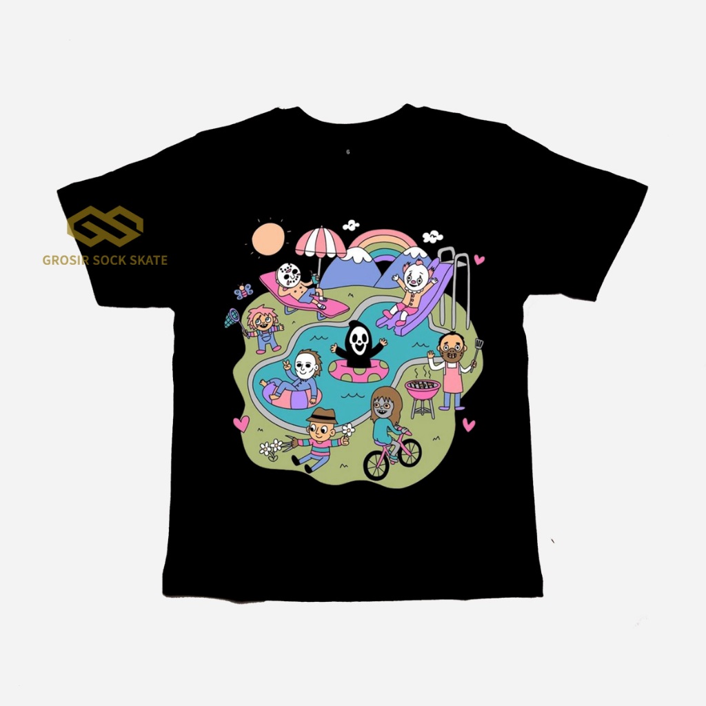 CHILDRENS BAND T-SHIRTS/เสื้อยืดสีดํา AGE 1-12 ปี