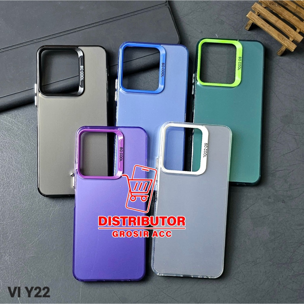 VIVO Y22 CASE IMD HYBRID PLATE HOLOGRAM CASE SOCOOL VIVO Y22 SC-1