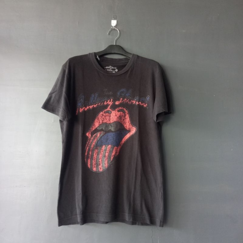 เสื้อยืด พิมพ์ลายวง Rolling Stones Under License Rolling Stones สไตล์วินเทจ