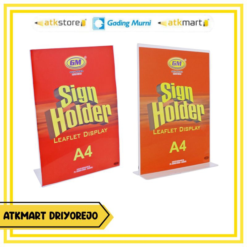 GM SIGN HOLDER A4 3830 - ACRYLIC DISPLAY - ACRYLIC HOLDER