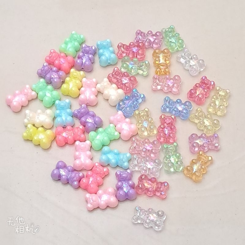 [ 10 ชิ้น ] ลูกปัด Gummy Bears