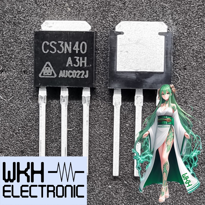 ต้นฉบับ CS3N40 A3H CS3N40A3H MOSFET N-Channel 400V 3A TO-251 CS3N40 AHG CS3N40AHG