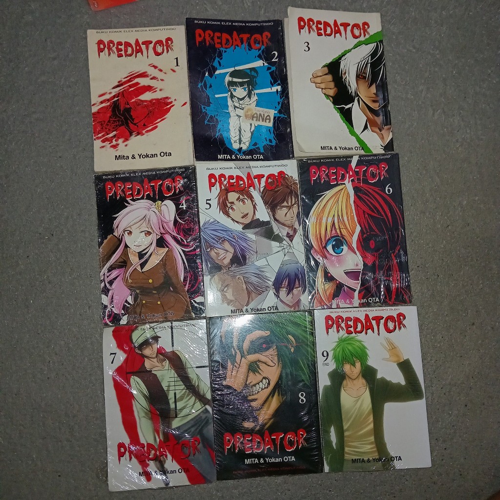 ชุดการ์ตูน Predator 1-9 ครบ (Mita & Yokan Ota)
