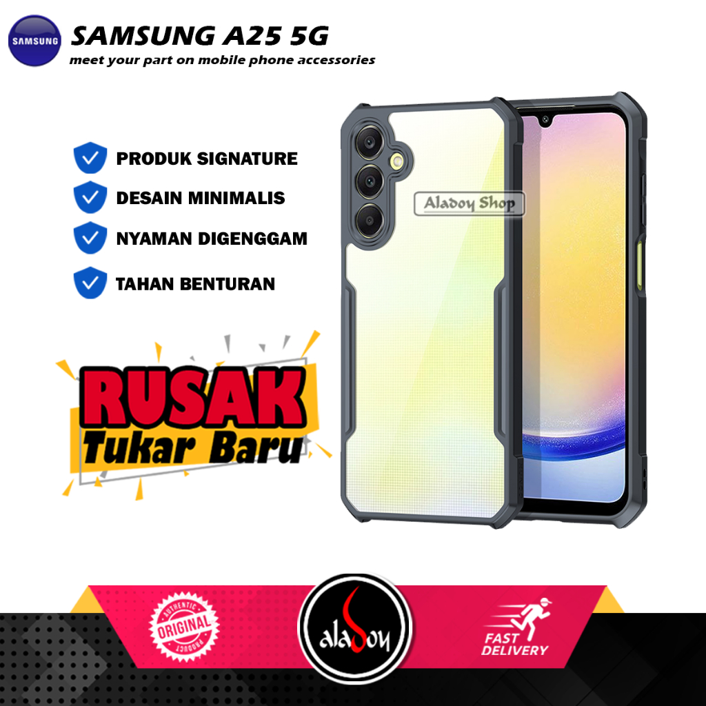 Samsung A25 5G Armor Fusion กันกระแทกถุงลมนิรภัยเคสใสพรีเมี่ยม