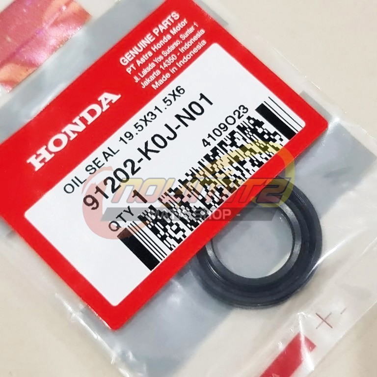 ซีลเพลาข้อเหวี่ยงซ้าย Genio NEW Beat Honda อะไหล่แท้ 91202-K0J-N01
