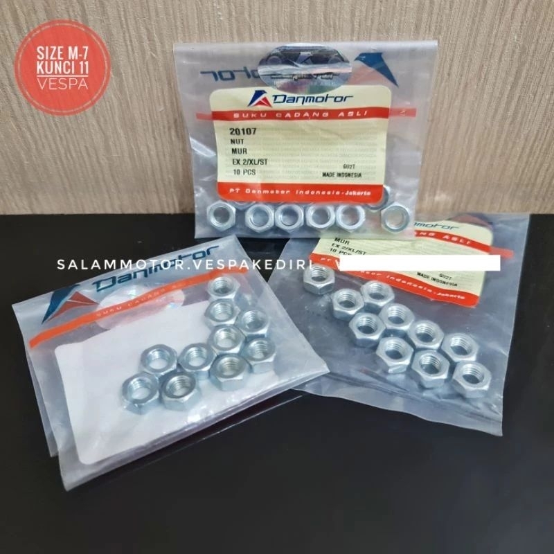MESIN น็อตเครื่องยนต์ Vespa 11 M7 น็อต Vespa Danmotor