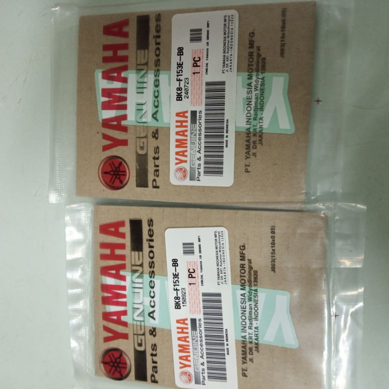 Original White Yamaha Emblem ของแท้ Yamaha R15 v3 v4 Aerox Fregoo / BK8-F153E-B0