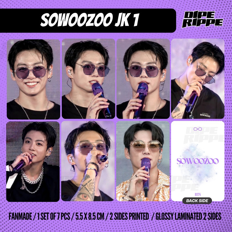 Bts PHOTOCARD - SHWZ JUNGKOOK SOWOOZOO CONCERT MUSTER