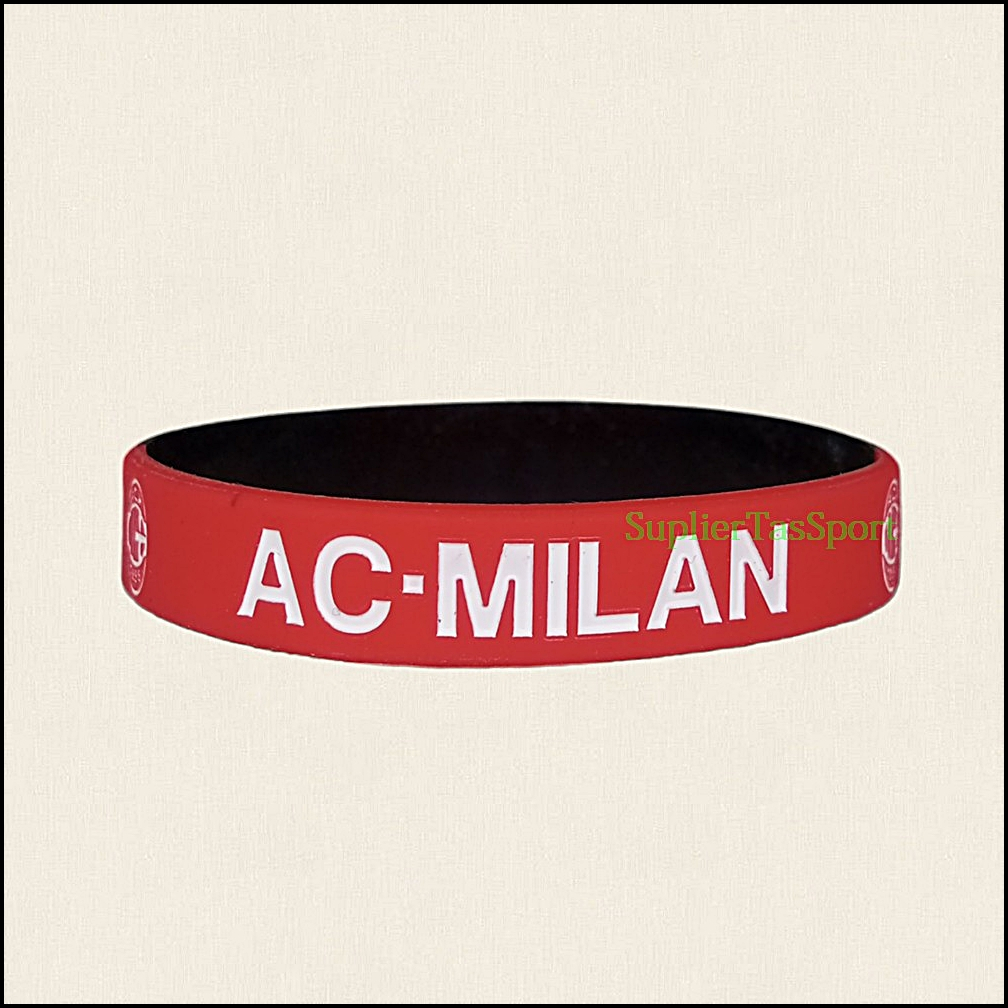 Ac Milan สร้อยข้อมือ 2 สี สําหรับเล่นกีฬาฟุตบอล