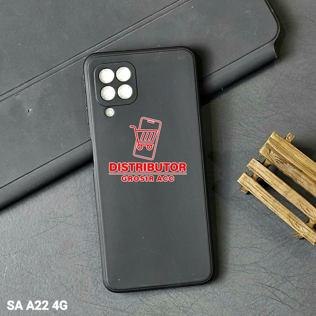 SAMSUNG A22 4G CASE MACAROON BLACK PREMIUM SOFT CASE สีดํา SAMSUNG A22 4G MSB
