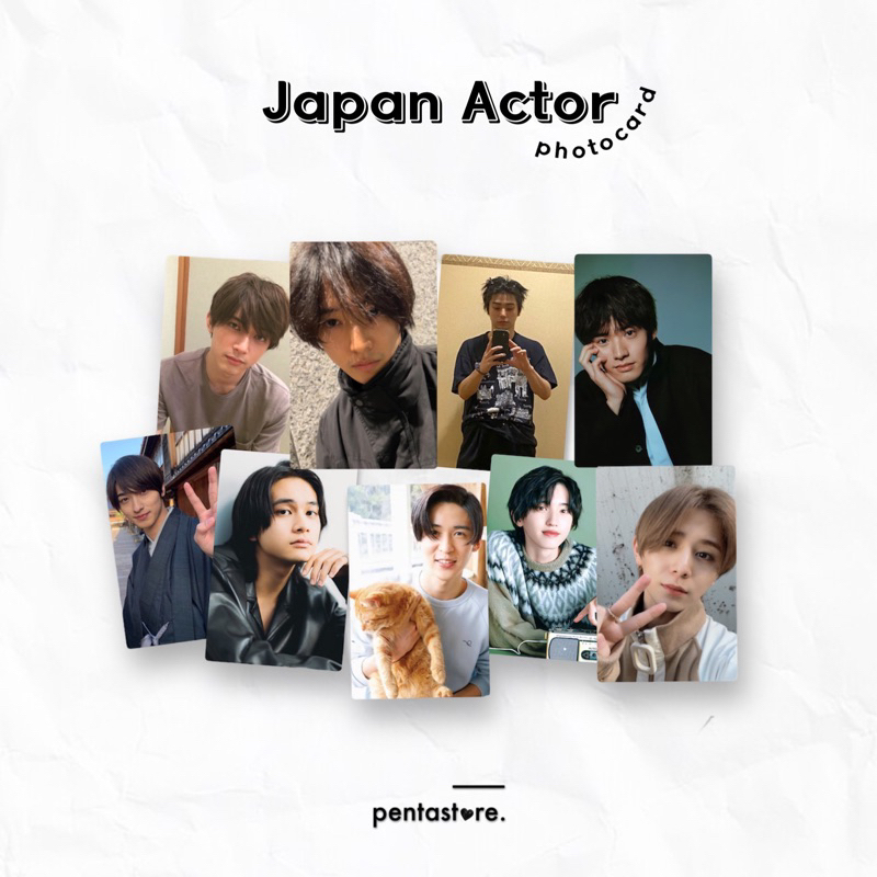 Japan Actor Photocard Fumiya Takahashi Yamazaki Kento Ryo Yoshizawa Yamada Ren Meguro Shunsuke Michi