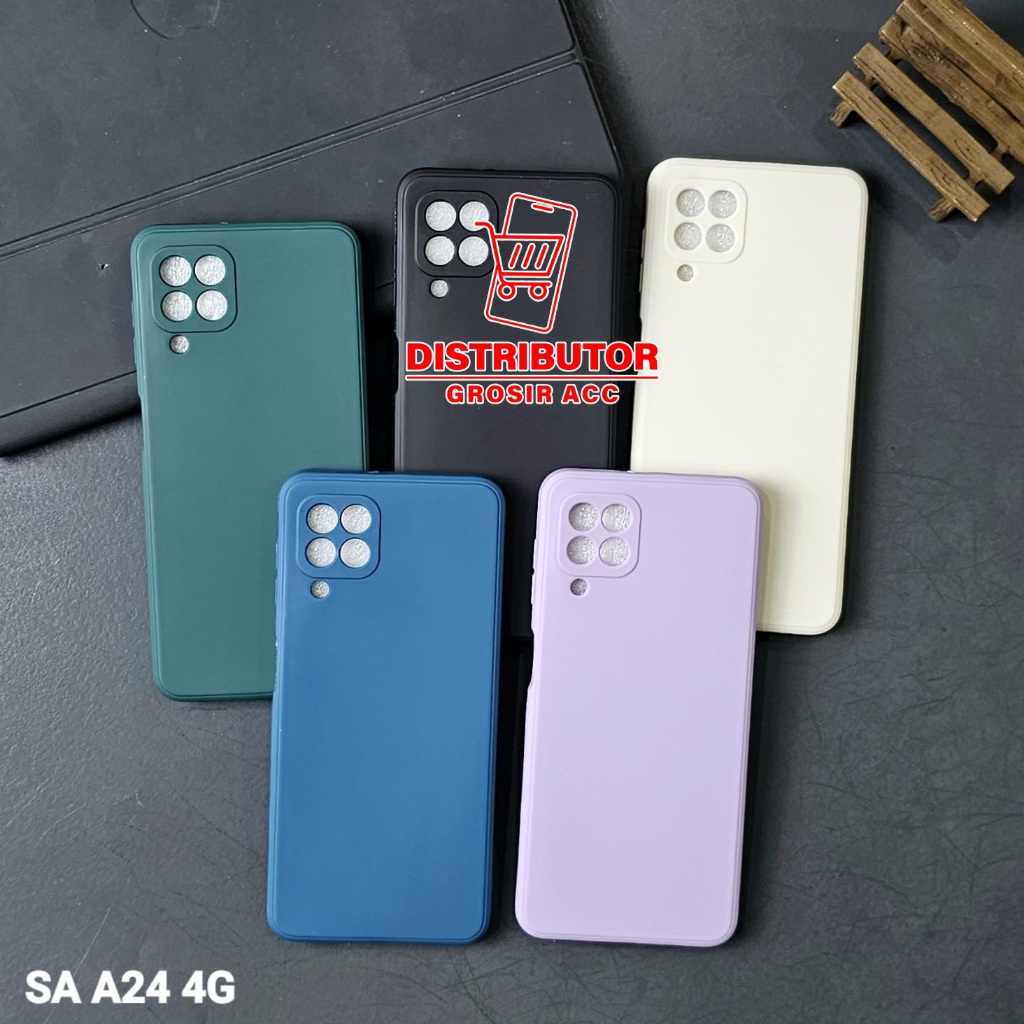 SAMSUNG A22 4G CASE MACAROON SQUARE EDGE SOFT CASE LIQUID EDGE SAMSUNG A22 4G MS-1