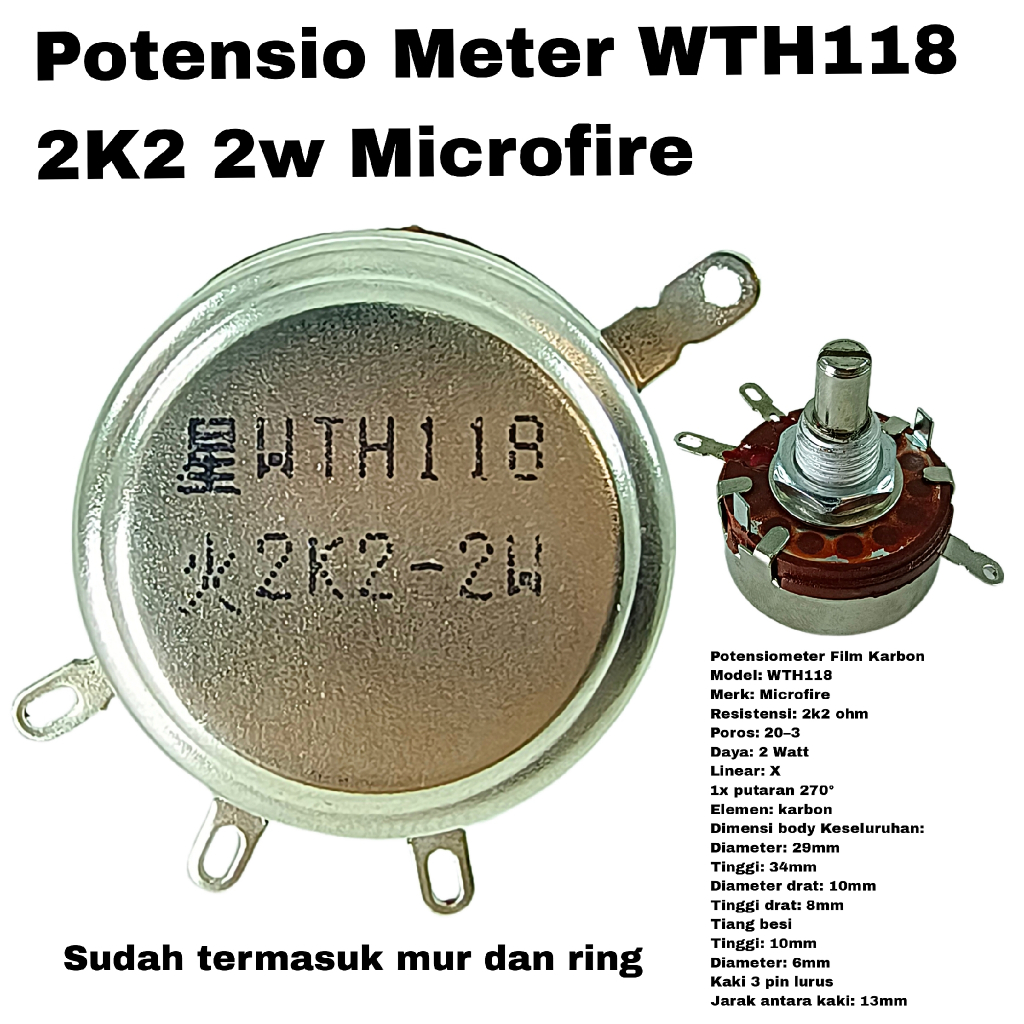 เครื่องวัดมิเตอร์ WTH118 2K2 2w Microfire WTH-118 2 วัตต์