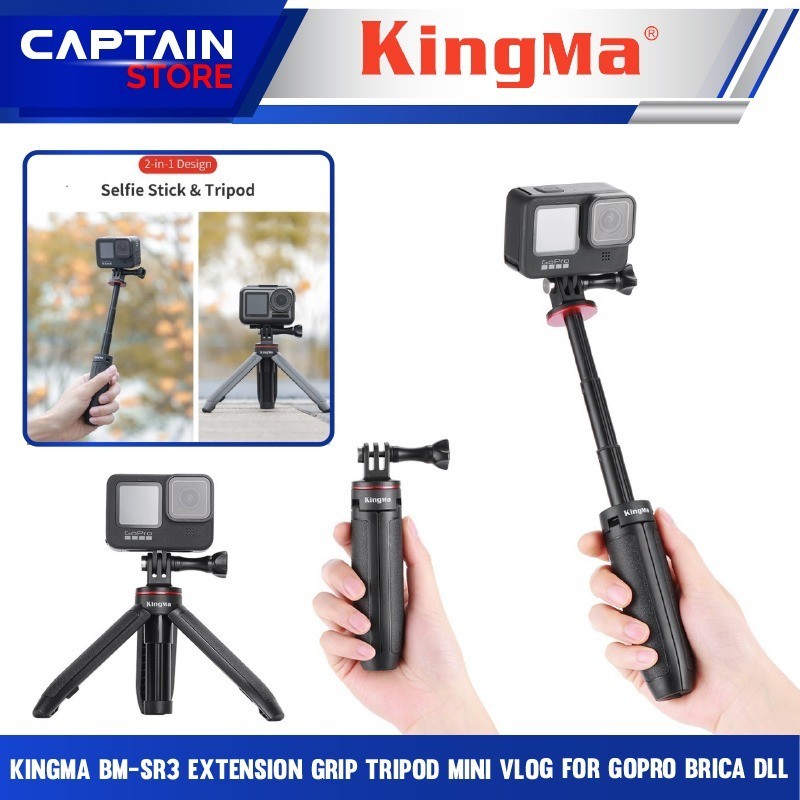 Kingma BM-SR3 ด้ามจับขยายขาตั้งกล้องขนาดเล็กสําหรับ GoPro Brica ETC