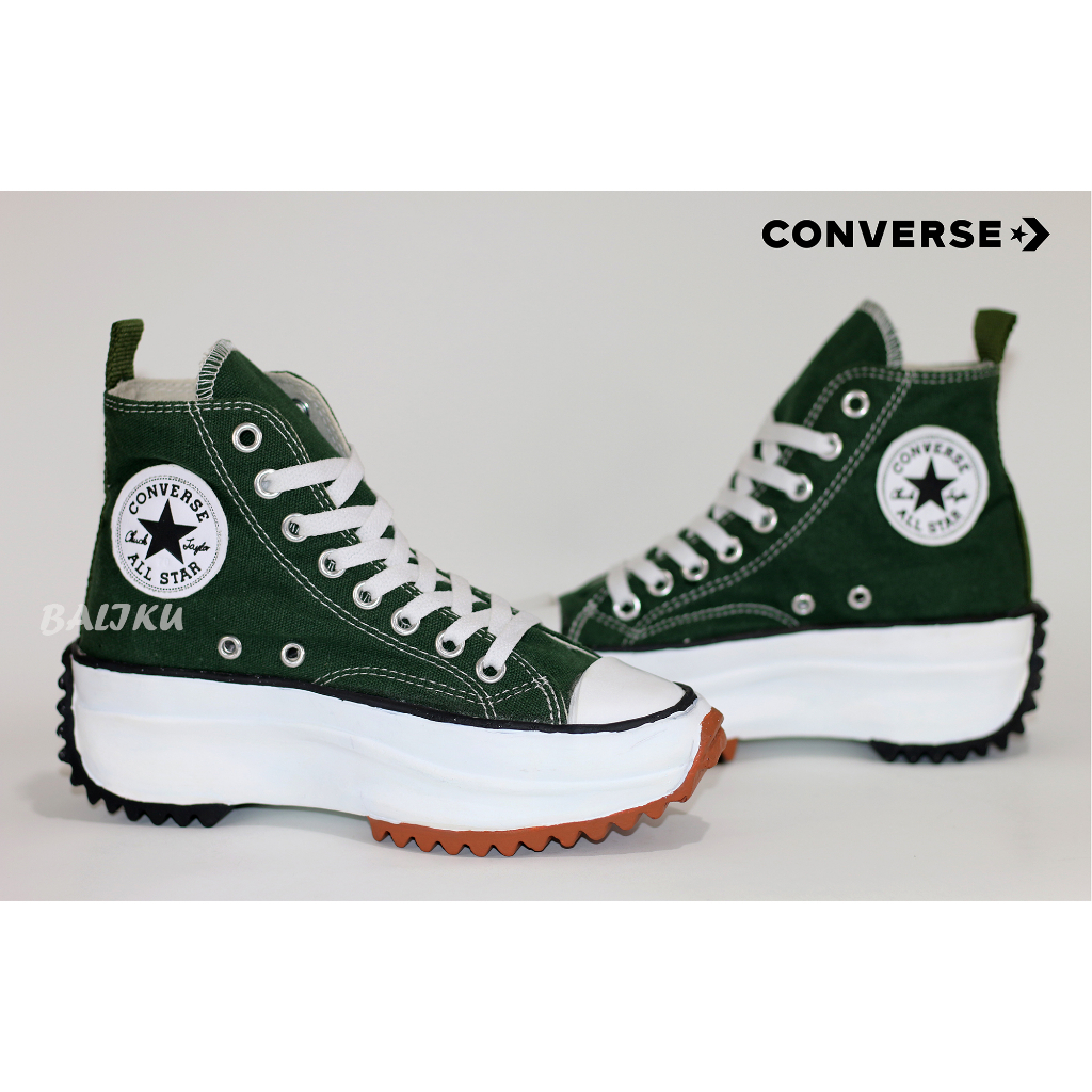 รองเท้าผ้าใบ High Converse Run Star Hike Army Color สไตล์แฟชั่นใหม่