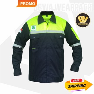 KEMEJA Dewa Wearpack Safety Shirt Top, เสื้อเซฟตี้มีซิปแขนยา…