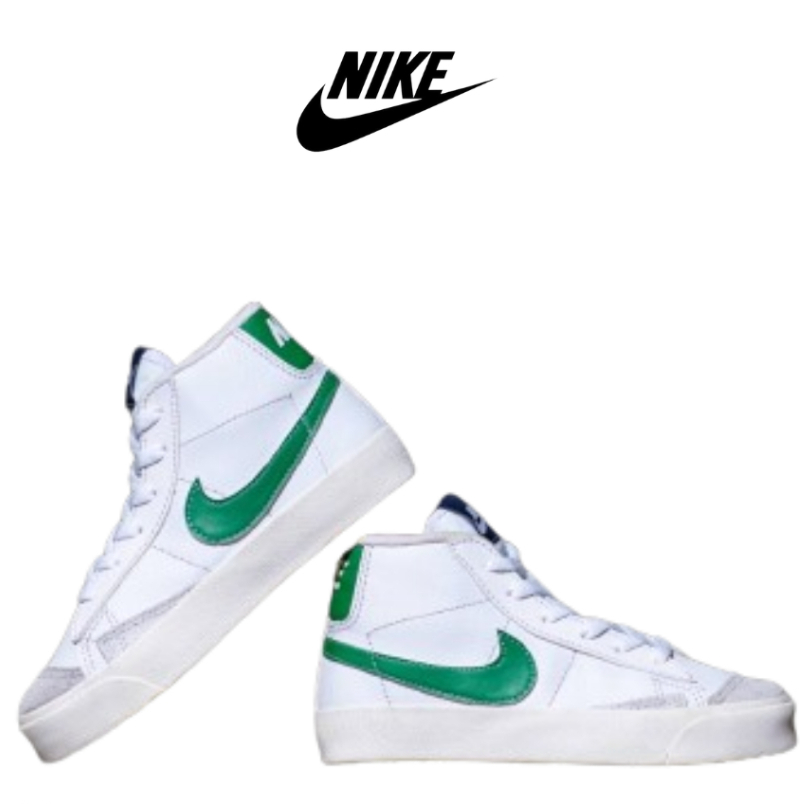 Nike BLAZER MID 77 KIDS - สีขาว สีเขียว