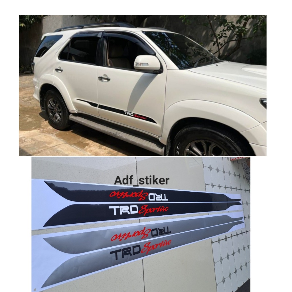 Old Fortuner TRD Sticker 2003-2015 / Old Fortuner TRD body list Sticker / Fortuner TRD / Fortuner TR