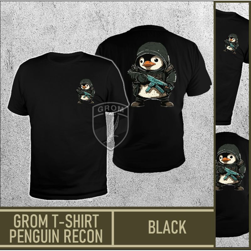 เสื้อยืด พิมพ์ลาย PENGUIN RECON GROM สําหรับผู้ชาย