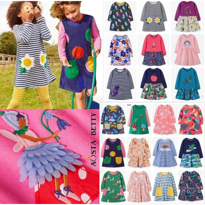 Aosta betty สาว Hileelang ไซส์ 12m-7y