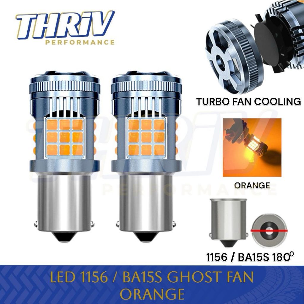 THRIV ไฟเลี้ยว LED BA15S 180° BAU15S 150° 1156 36 จุด พัดลมผีเทอร์โบ สุด ๆ สว่าง