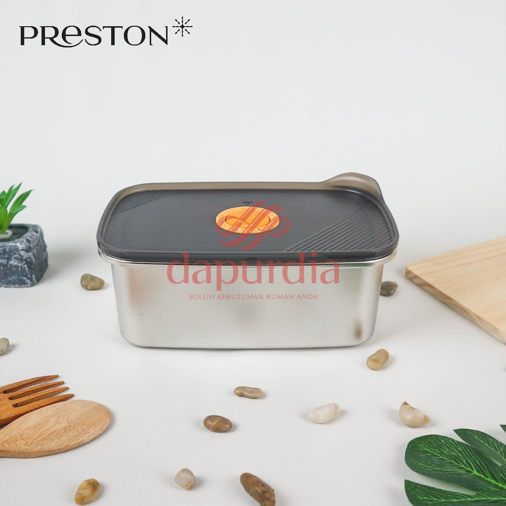 Preston กล่องใส่อาหารสูญญากาศ 1100 ML สแตนเลส SUS 304