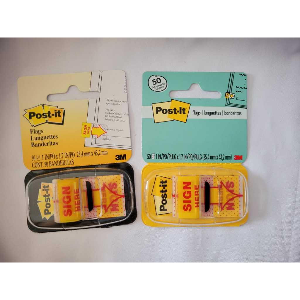 POST IT SIGN HERE 3M