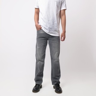 Rockmaker Celana Denim Regular Loose Fit Light Grey