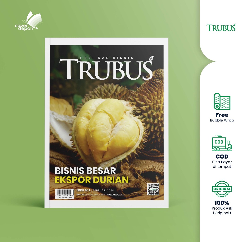 AGRIBUSINES BOOK - TURBUS MAGAZINE 651 EDITION FEBRUARY 2024 (LARE BUSINESS EXPORT DURIAN) - TRUBUS