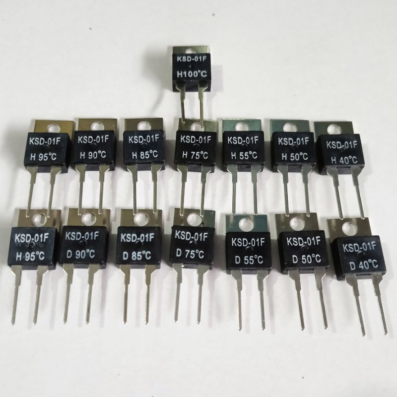 KSD เซ็นเซอร์อุณหภูมิ / TR THERMOFUSE สําหรับพลังงาน KSD-01F 40°C- KSD-01F 50°C- KSD-01F 55°C- KSD-0