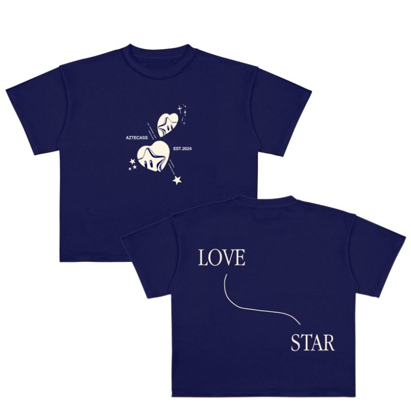 เสื้อยืด Aztecass OVERSIZED - LOVE STAR