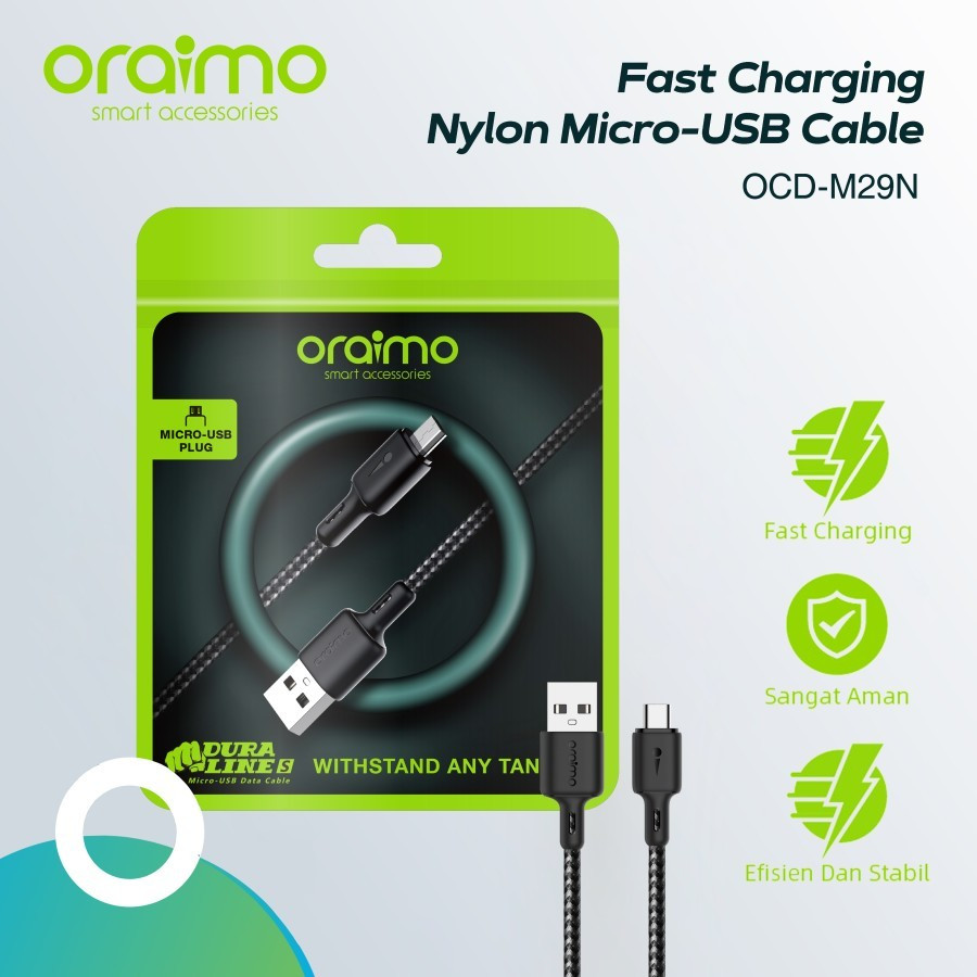 ORAIMO MICRO USB FAST CHARGING CABLE 1.5M 2A OCD-M29N