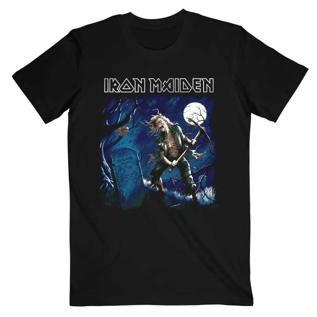 Iron Maiden Benjamin Beerg Album Premium T-Shirt Band Iron Maiden | เสื ้ อยืดวงร ็ อคโลหะ