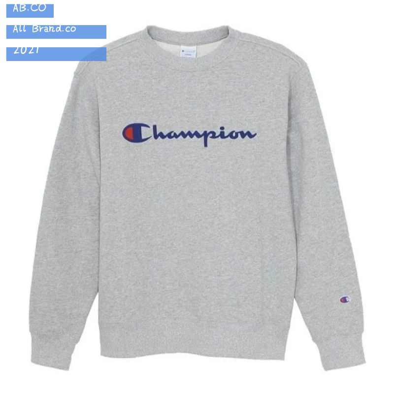 Crewneck Champion Original Script Grey Full Tag Label เสื้อสเวตเตอร์ Unisex / Champion