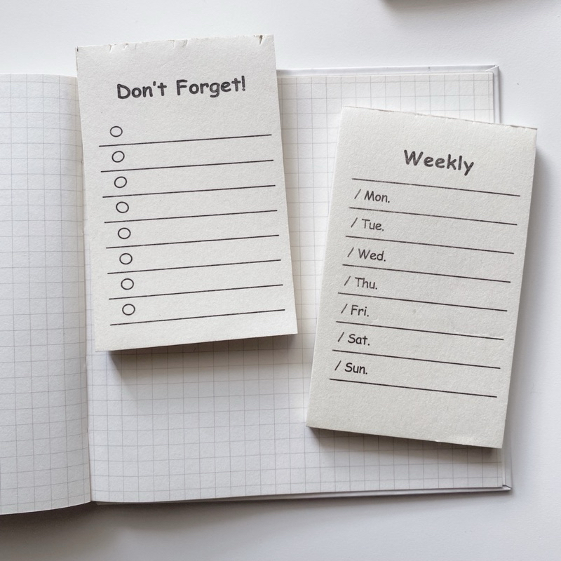 Memo Pad Aesthetic Memo Note Paper Notepad