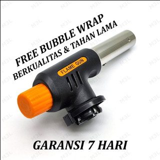 Portable Kepala Gas Torch BBQ Blow Torch Flame Gun Korek