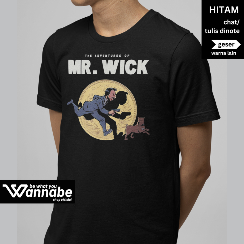 MR WICK MOVIE เสื้อยืด S - 7XL ADULT JUMBO BIGSIZE BIG SIZE & CHILDRENS เสื้อยืดพรีเมี่ยมเสื้อยืด