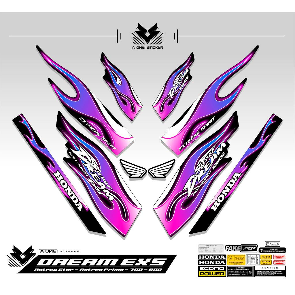 Striping HONDA ASTREA PRIMA MOTIF API DREAM EX5 TRIBAL FIRE MOTIF 3 / DREAM EX5 / HONDA EX5 / สติ๊กเกอร์ / สติ๊กเกอร์ / PRIMA / STAR / 700 / 800 / ASTREA STRIPING / HONDA ASTREA / ดีไซน์ EX5 Api / FIRE STICKER / A ONE STICKER / A1 STICKER
