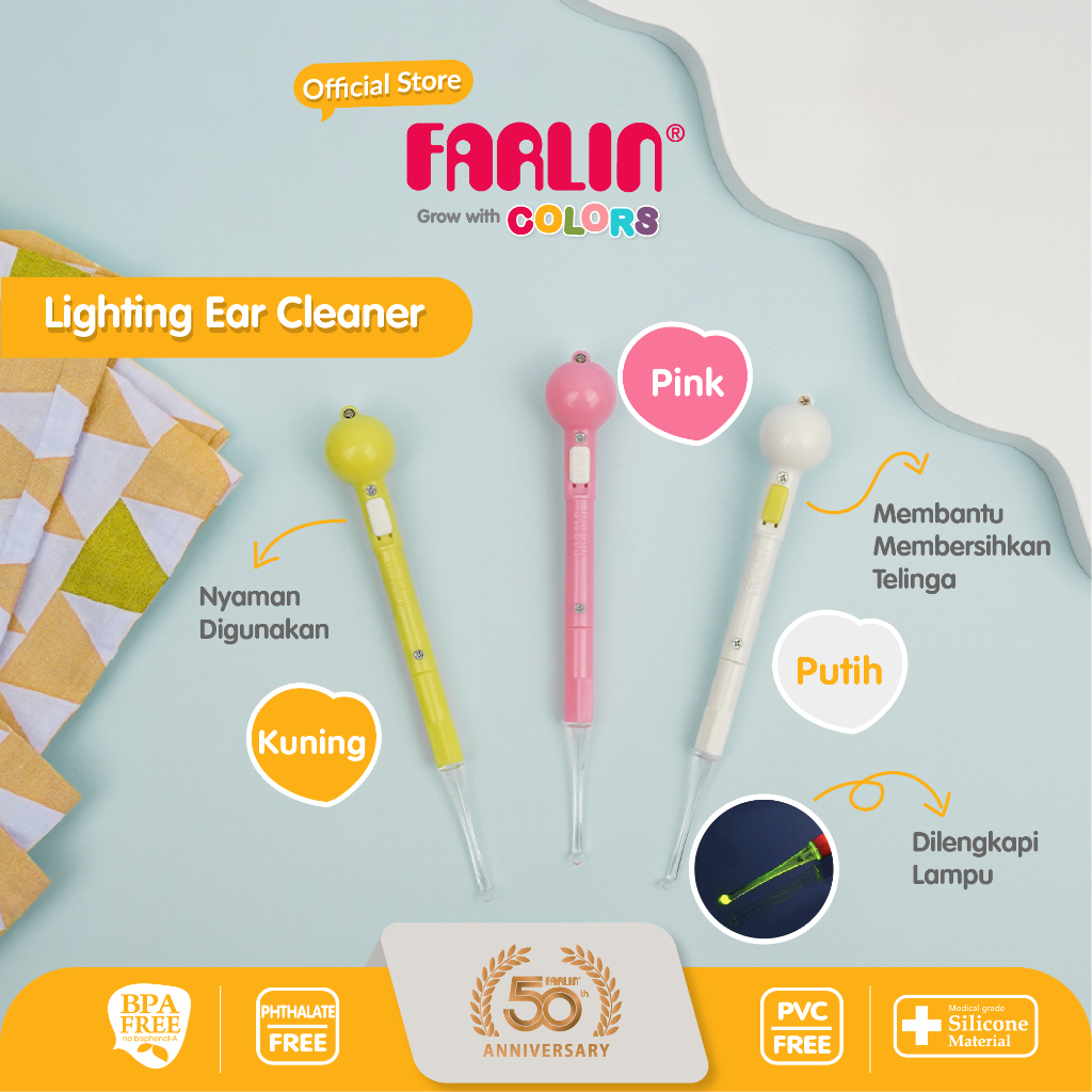 Farlin Lighting Ear Pick Cleaner - น้ํายาทําความสะอาดหูเด็ก