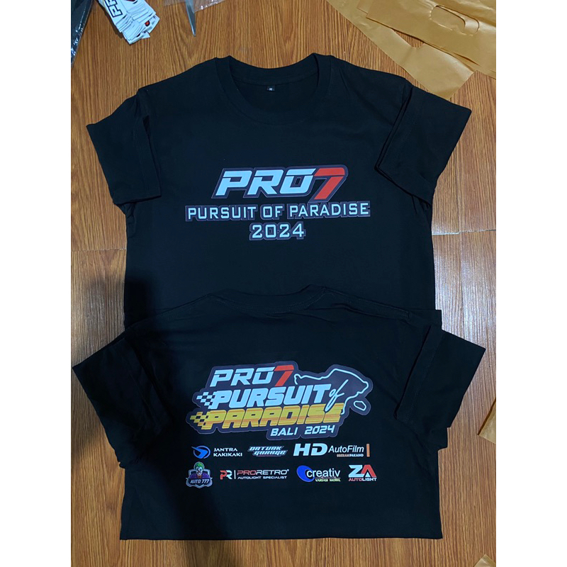เสื้อยืด Pro7 Pursuit paradise sponsor ฟรีสติกเกอร์
