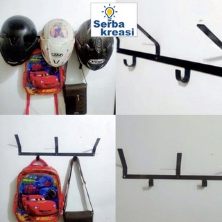 SerbaKreasi - RAK HELM DINDING | HANGER HELM DINDING (PLAT STRIP)