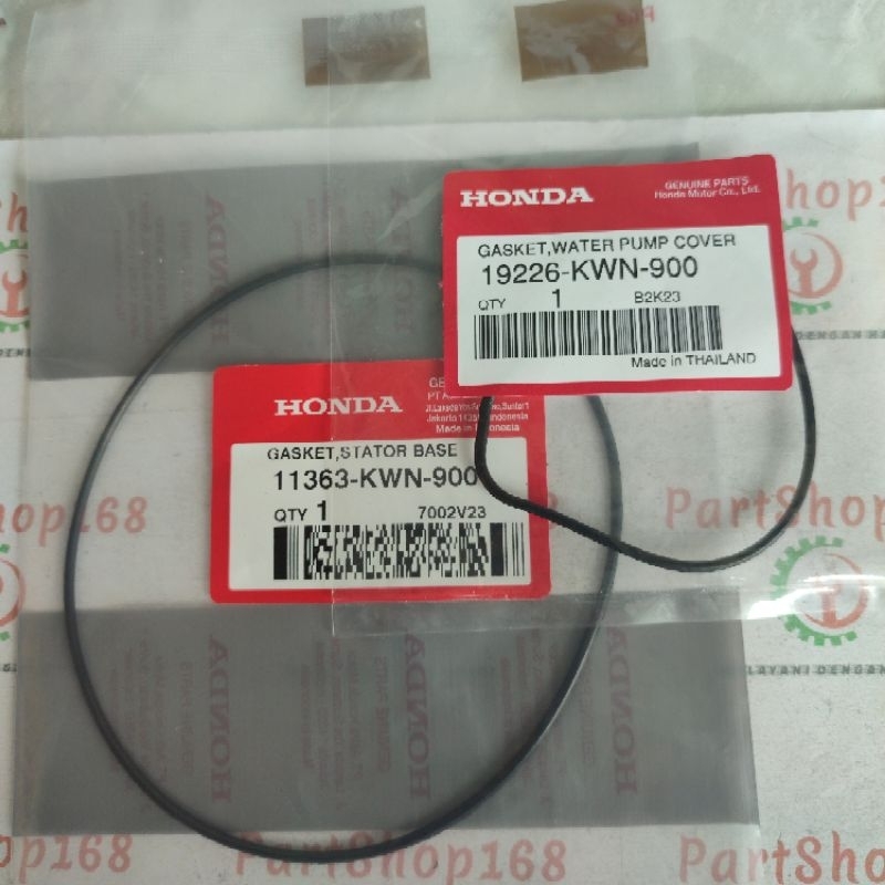 ปะเก็น Oring ปั๊มน้ําและฐานสเตเตอร์ Vario 125 Vario 150 PCX 150 ADV 150 Original Thailand 19226-KWN-