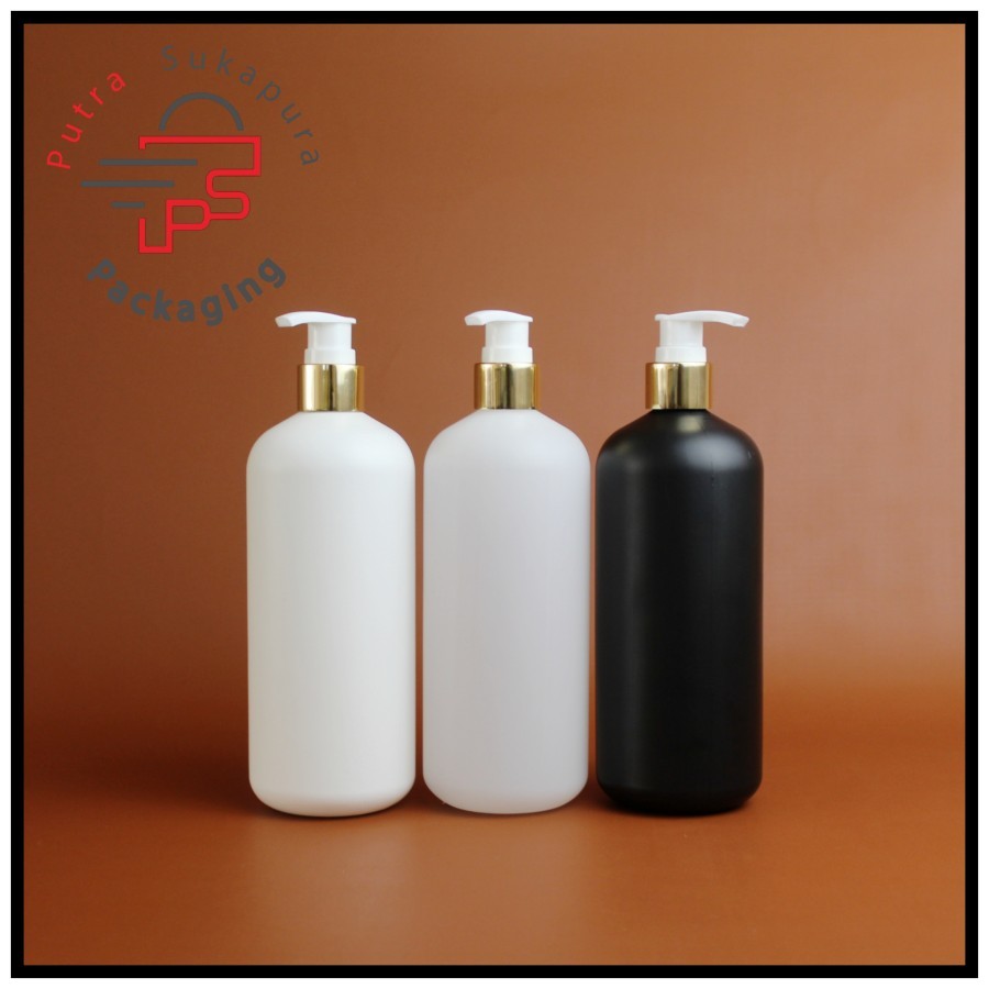 ขวดปั๊ม hdpe 500ml/500ml ขวดปั้มโลชั่น/ปั๊มอลูมิเนียมคอทอง 24